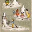 Untitled (Victorian Snowman) on Random Bizarre and Disturbing Victorian Christmas Cards