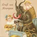 'Greetings from Krampus' on Random Bizarre and Disturbing Victorian Christmas Cards
