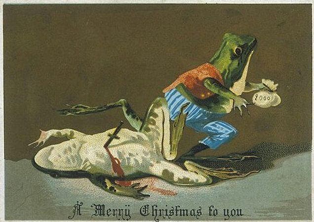 25 Bizarre and Disturbing Victorian Christmas Cards