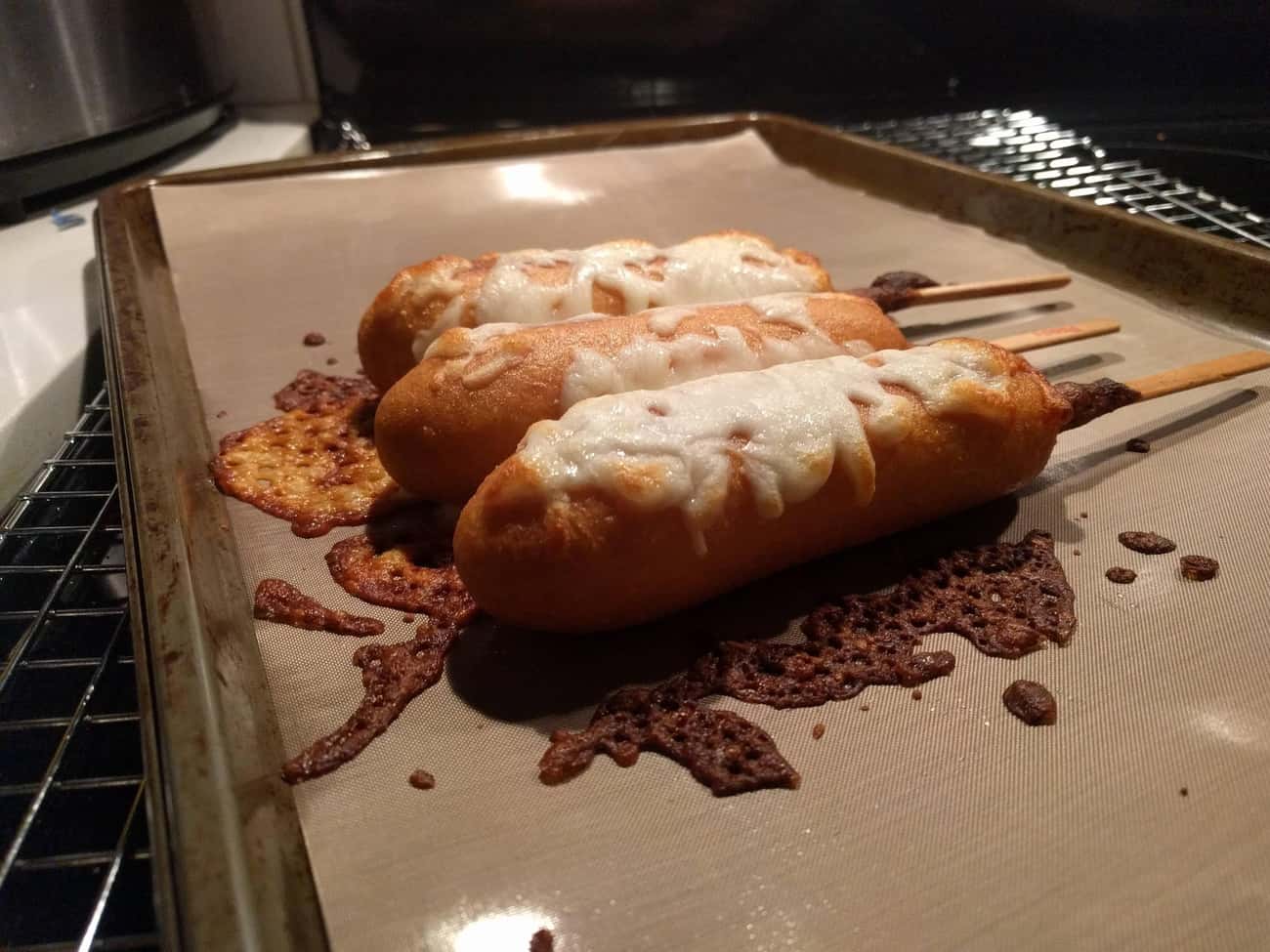 Just Some Corn Dogs With Some Cheese On 'Em