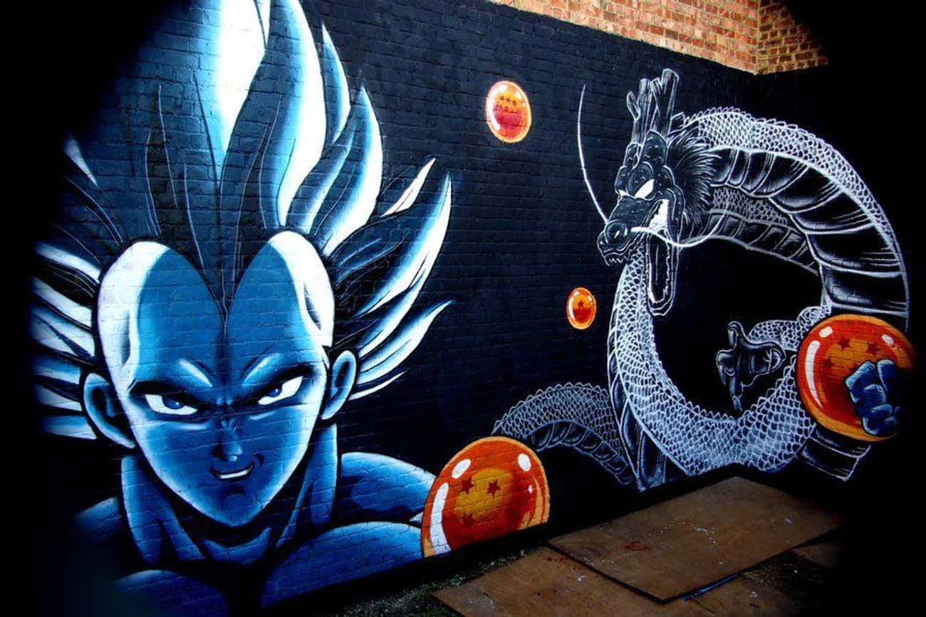 Dragon Ball Z On Brick Wall, Belgium