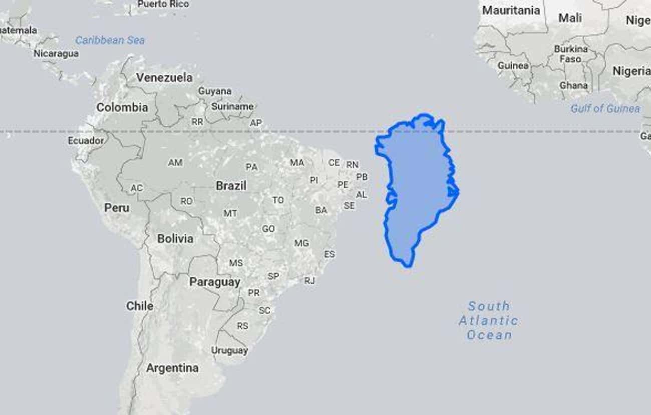 Greenland Vs. South America