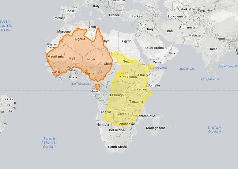 Random True Size Maps That Prove Maps Have Been Lying To You
