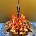 The Old Witch Burning At The Cross Cake on Random Divorce Cakes That Are As Blunt As They Are Beautiful