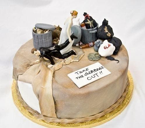 Image of Random Divorce Cakes That Are As Blunt As They Are Beautiful