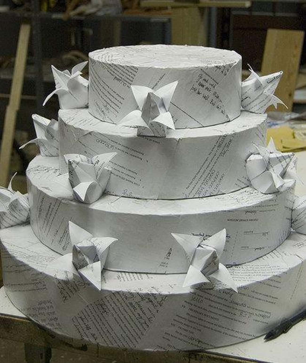Макет бумажного торта