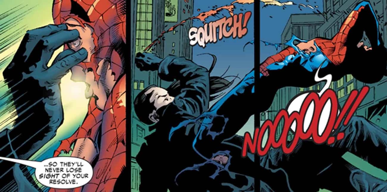 Morlun Eats Spider-Man&#39;s Eye In Front Of Him