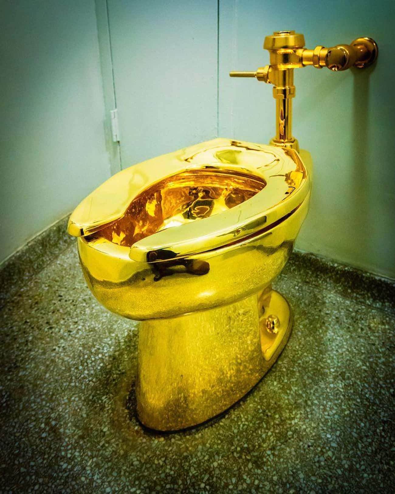 The Gold Toilet In New York