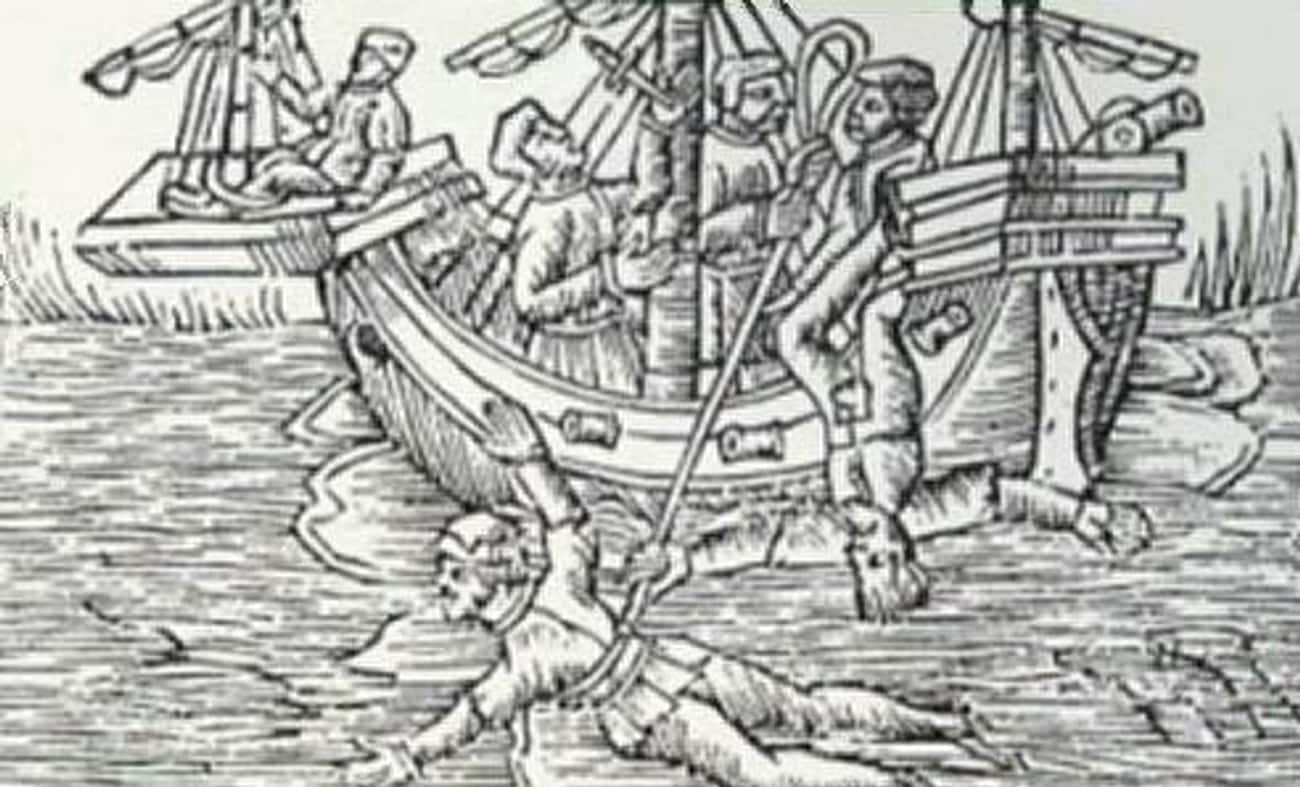 Keelhauling Used Barnacles To Pull The Skin From A Body
