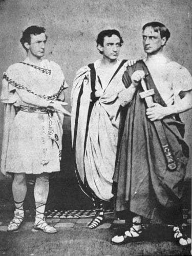 Booth Starred In A Production Of 'Julius Caesar' Months Before The Assassination