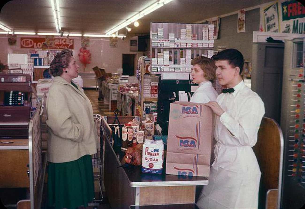 Grocery Store In Elkton, Michigan, 1958