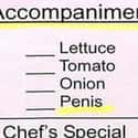 A Side Of Dick, Please on Random Hilarious Menu Fails You Wish You Caught