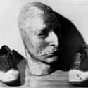 Mask And Skin Shoes Of Cattle Rustler "Big Nose" George Parrot on Random Unsettling Photos of the Wild West