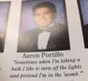 Womb There It Is on Random Oddly Sexual Yearbook Quotes