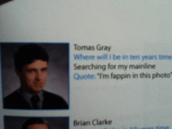 It's A FAP! is listed (or ranked) 22 on the list 25 Oddly Sexual Yearbook Quotes