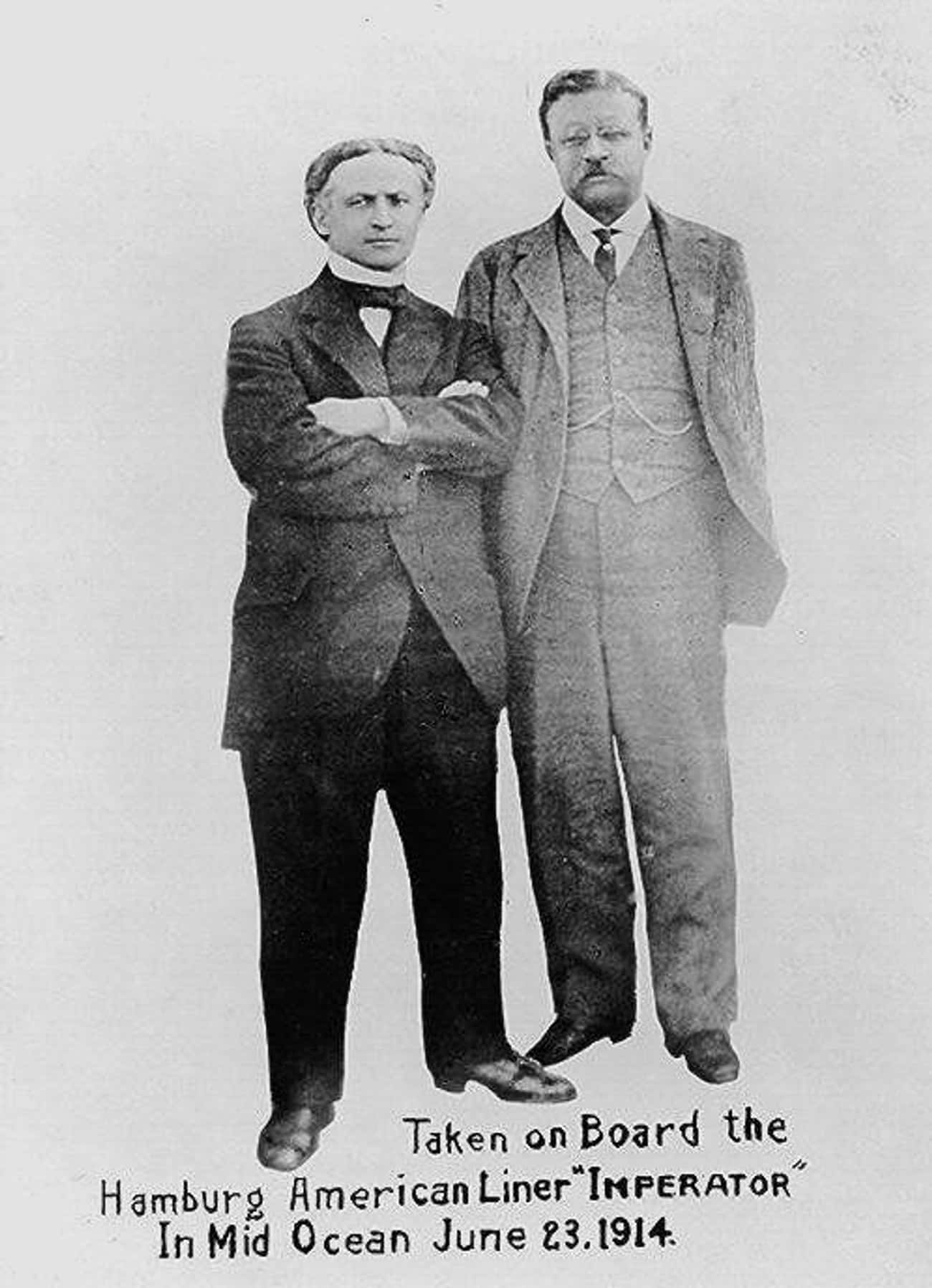 Harry Houdini And Theodore Roosevelt, 1914