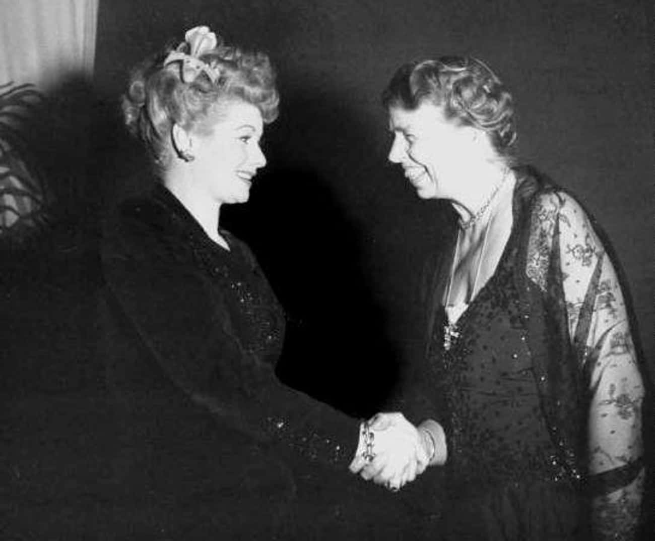 Lucille Ball And Eleanor Roosevelt, 1944