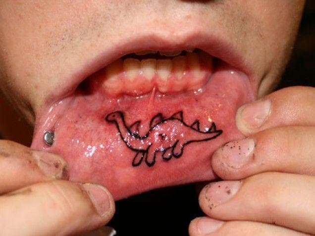 lower lip tattoos