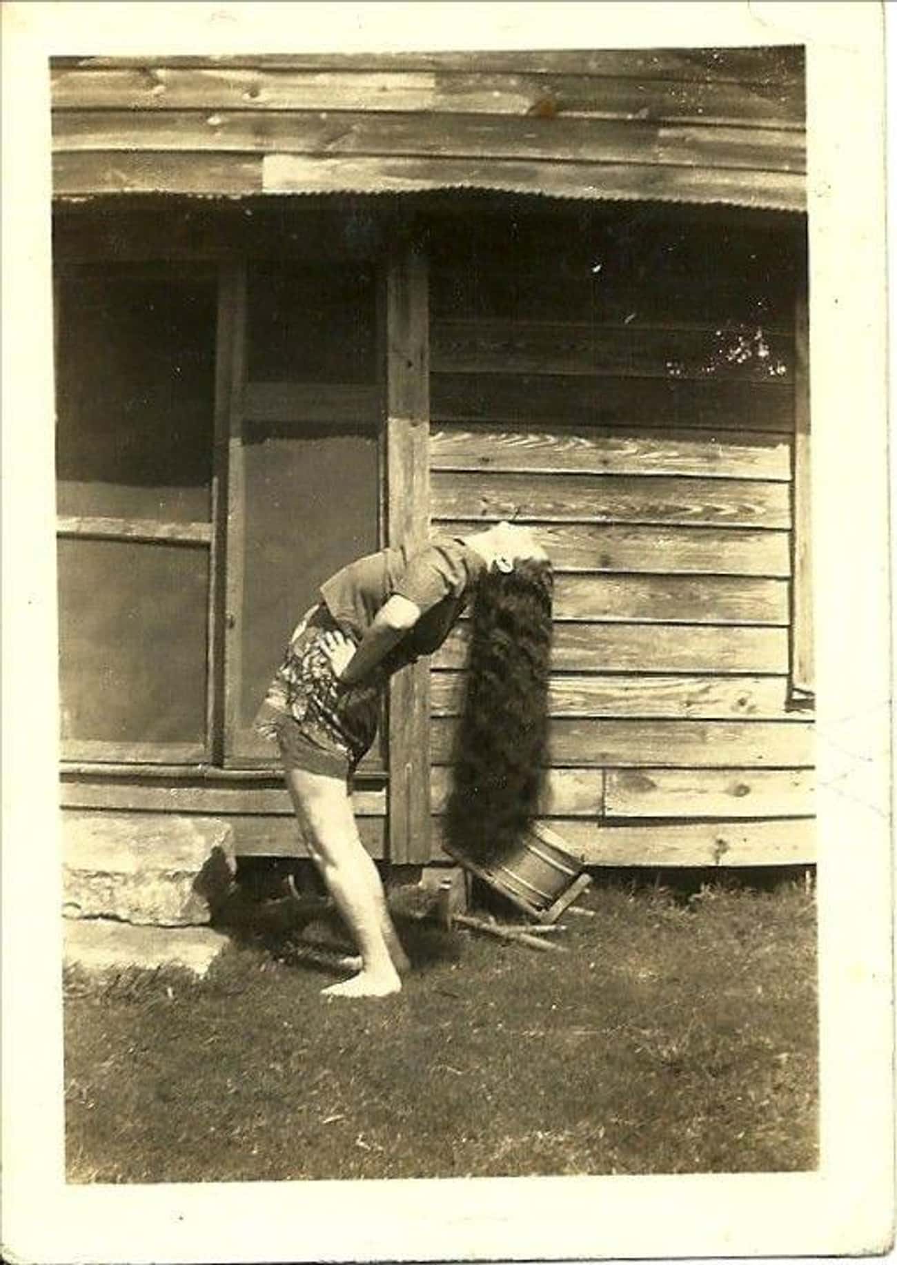 Lottie Drying Her Hair In Columbia, MS, 1939