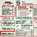 Sonic Drive-In, 1959 on Random Utterly Fascinating Vintage Fast Food Menus Throughout History