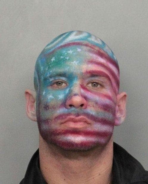 22 Hilarious Face Paint Mugshots You Can't Look Away From