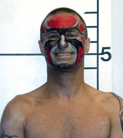 22 Hilarious Face Paint Mugshots You Can't Look Away From