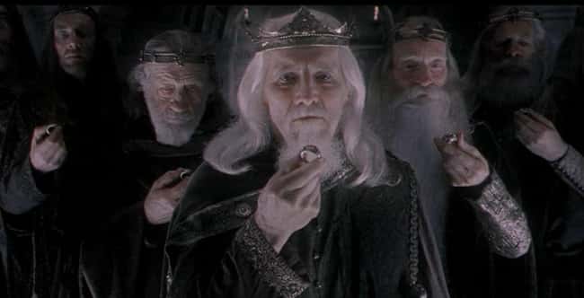 The Nine Rings For Mortal Men is listed (or ranked) 13 on the list All The Powerful Weapons From Lord Of The Rings And What They Do