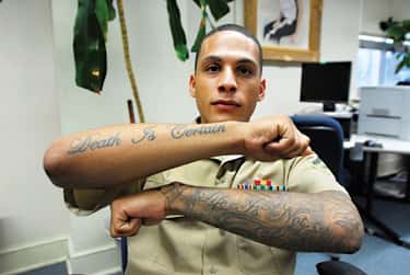 Fi semper marine tattoos Fake Tattoos