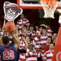 There's Waldo on Random Funniest College Basketball Free Throw Distraction Signs