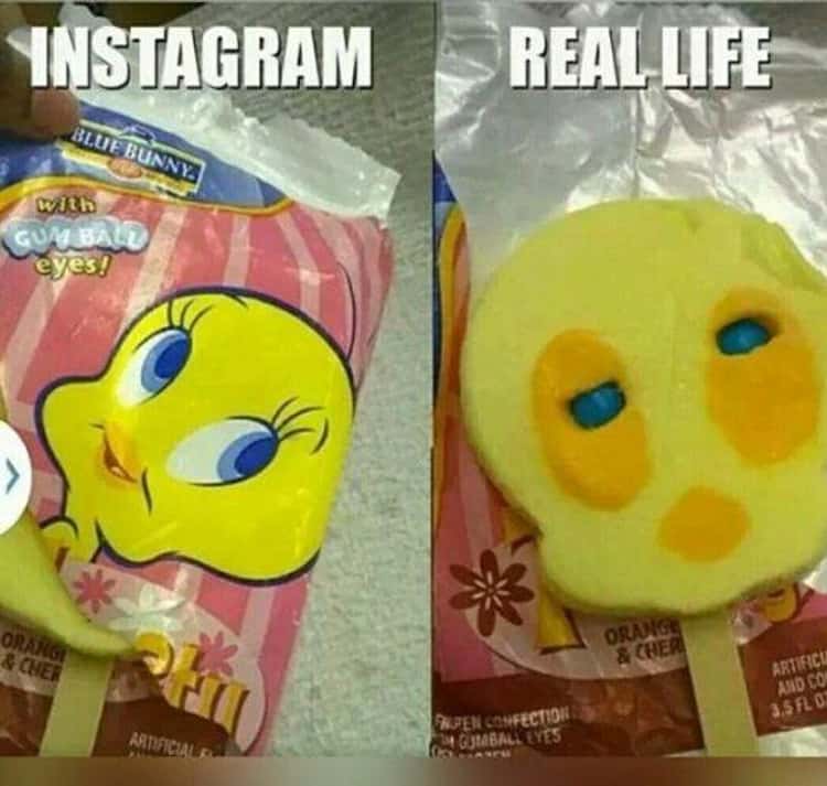 The Funniest Instagram vs. Real Life Memes