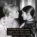 1972: Debbie Reynolds And Carrie Fisher on Random Rare Photos of World-Famous Celebrities In The 20th Century