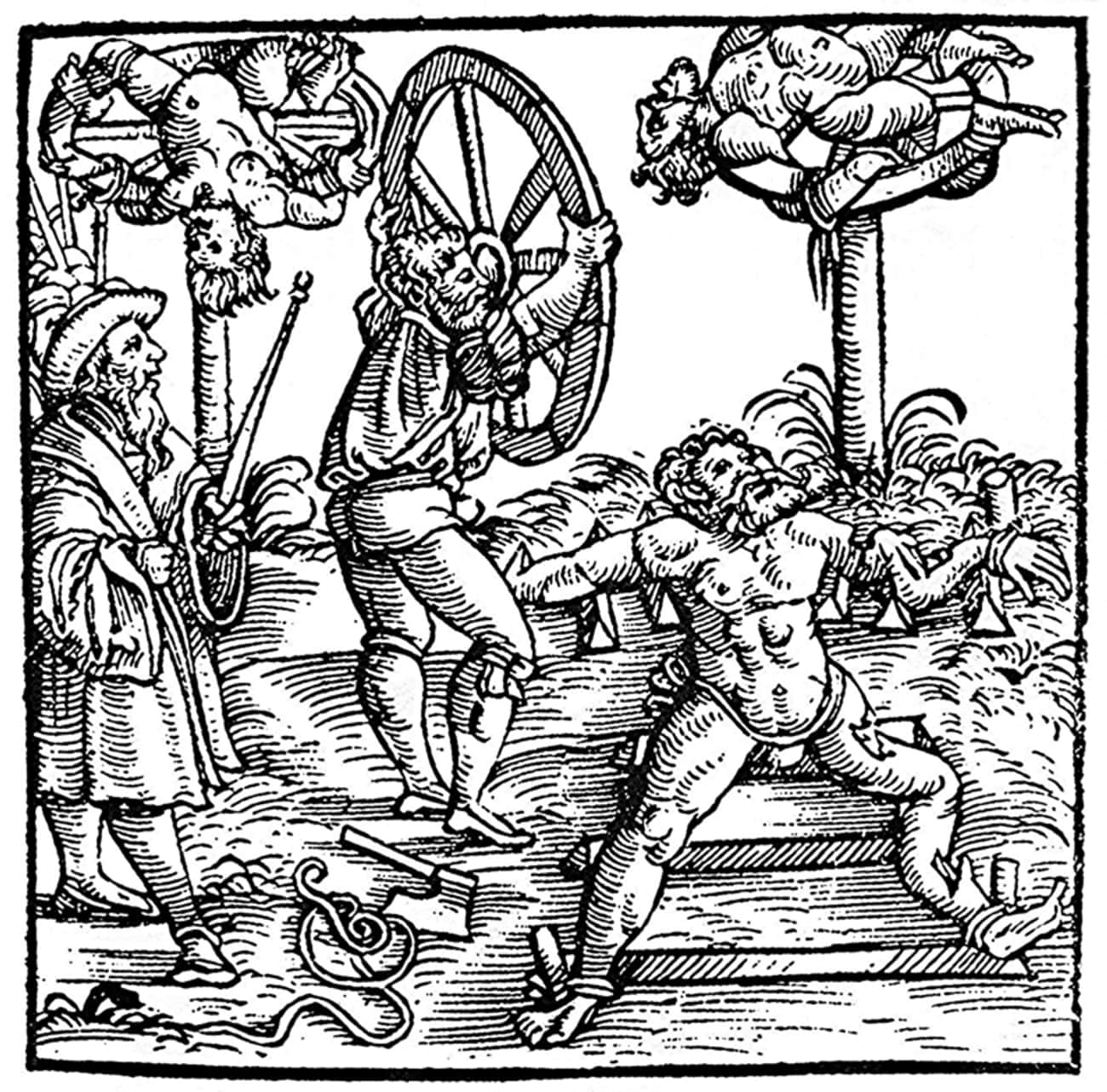 He Was Executed On The Breaking Wheel