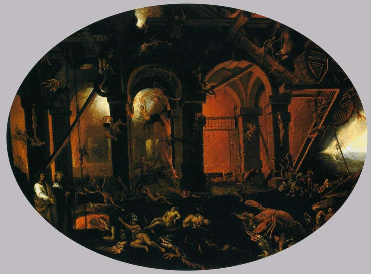 Dante And Virgil In The Underworld   — Filippo Napoletano, c. 1622