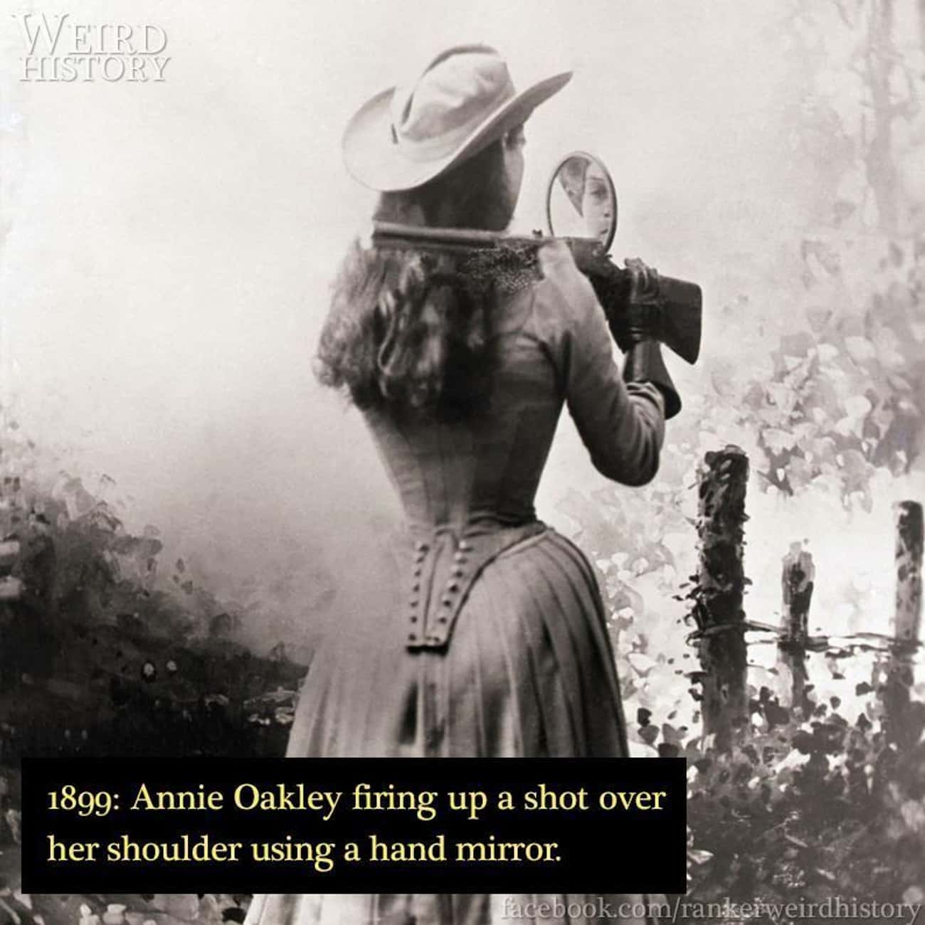 1899: Anne Oakley Shooting From The Shoulder