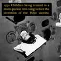 1950: Children In The Iron Lung on Random Eye-Opening Photos of Children Throughout History
