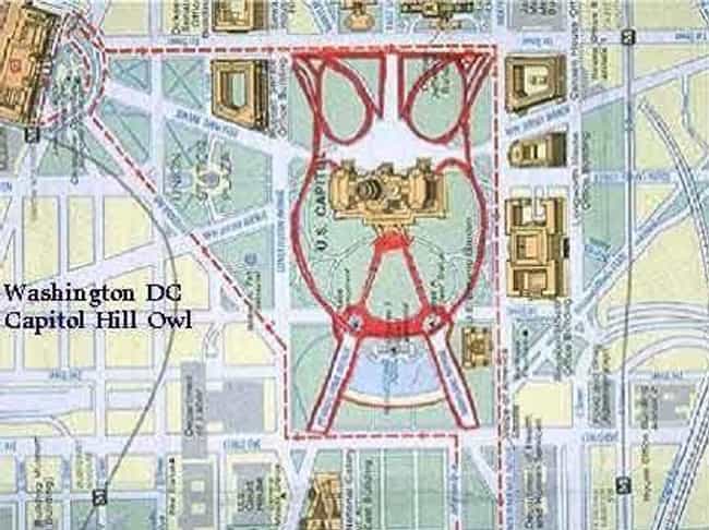 The Grounds Of The Capitol Bui... is listed (or ranked) 4 on the list 13 Secret Symbols Hidden in Plain Sight in Washington, DC