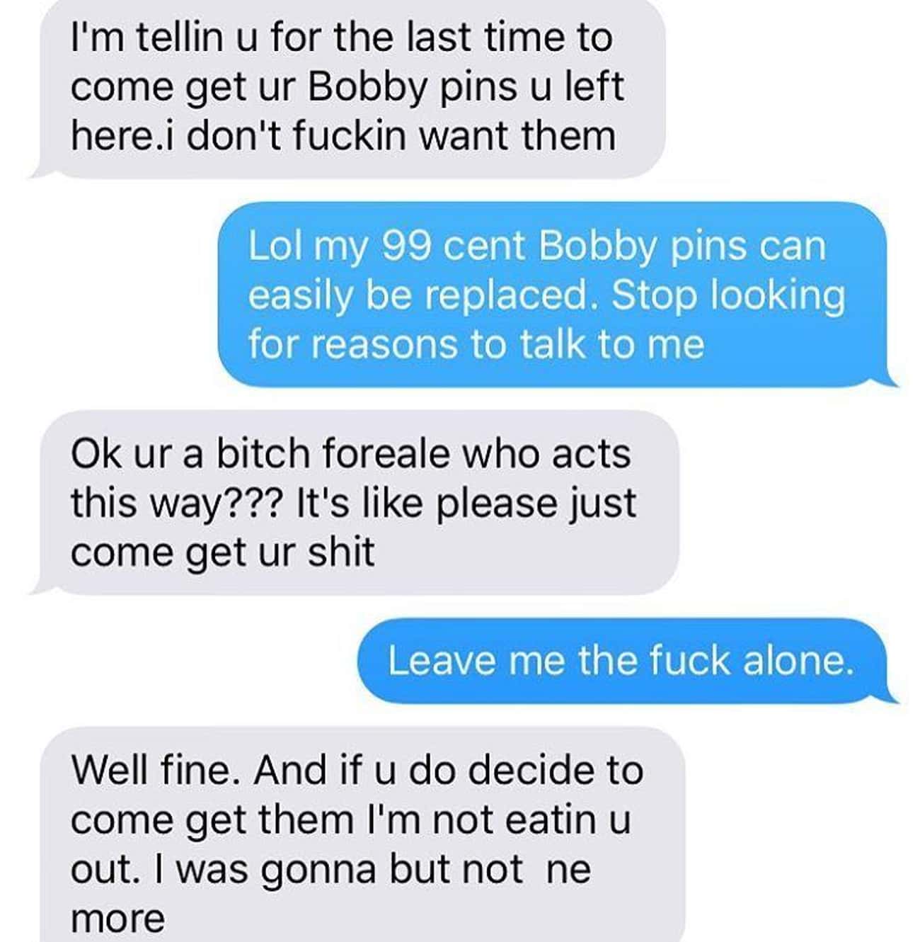 Bitter Over A Bobby Pin