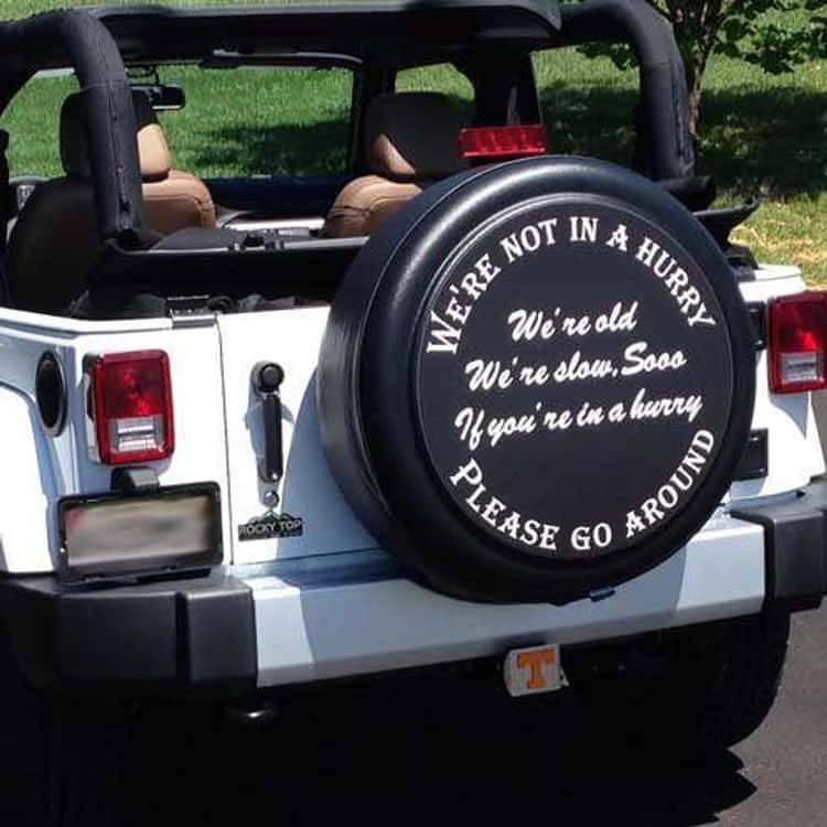 25 Hilarious Tire Covers Spotted on the Open Road