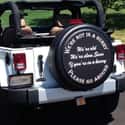 Slow Ride, Take It Easy on Random Hilarious Tire Covers Spotted On The Open Road