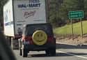 What Are The Odds? on Random Hilarious Tire Covers Spotted On The Open Road