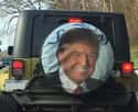 Trump Tire Covers Are Gonna Be Yuuge! on Random Hilarious Tire Covers Spotted On The Open Road