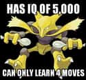 1250 IQ Points Per Move on Random Hilarious Examples Of Pokémon Logic That Make No Sense