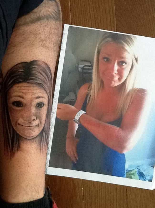 This Tattoo Looks Like It's Trying To Not Laugh At Itself