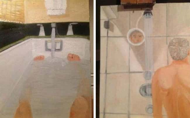 Artist In The Tub And Shower is listed (or ranked) 19 on the list All 33 George W. Bush Original Paintings That Were Made Public