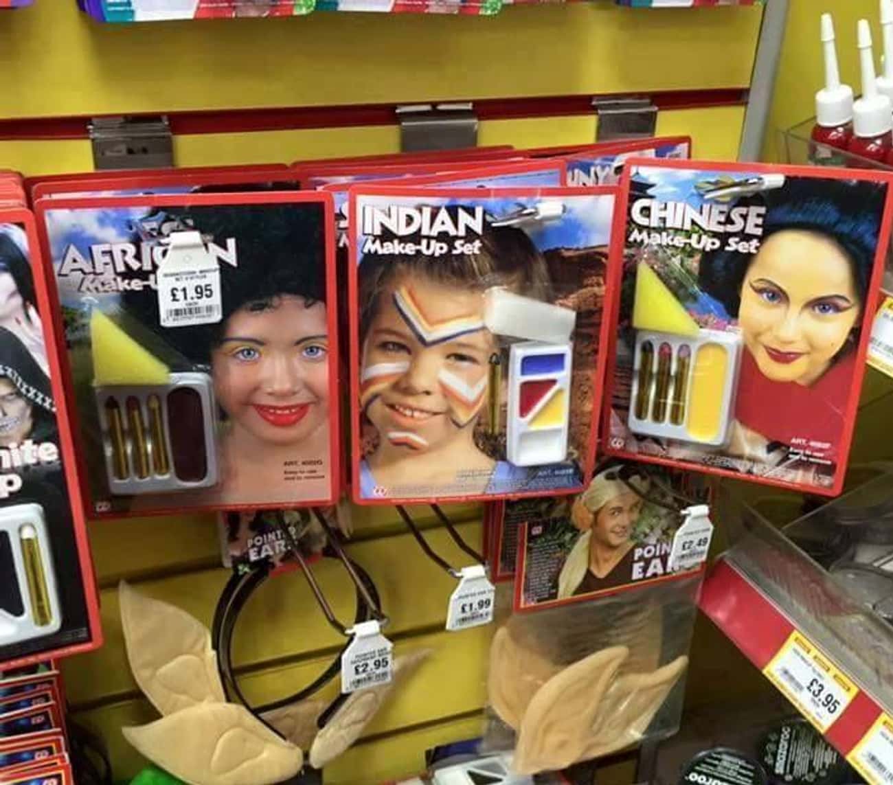 Wildly Racist Costume Make-Up