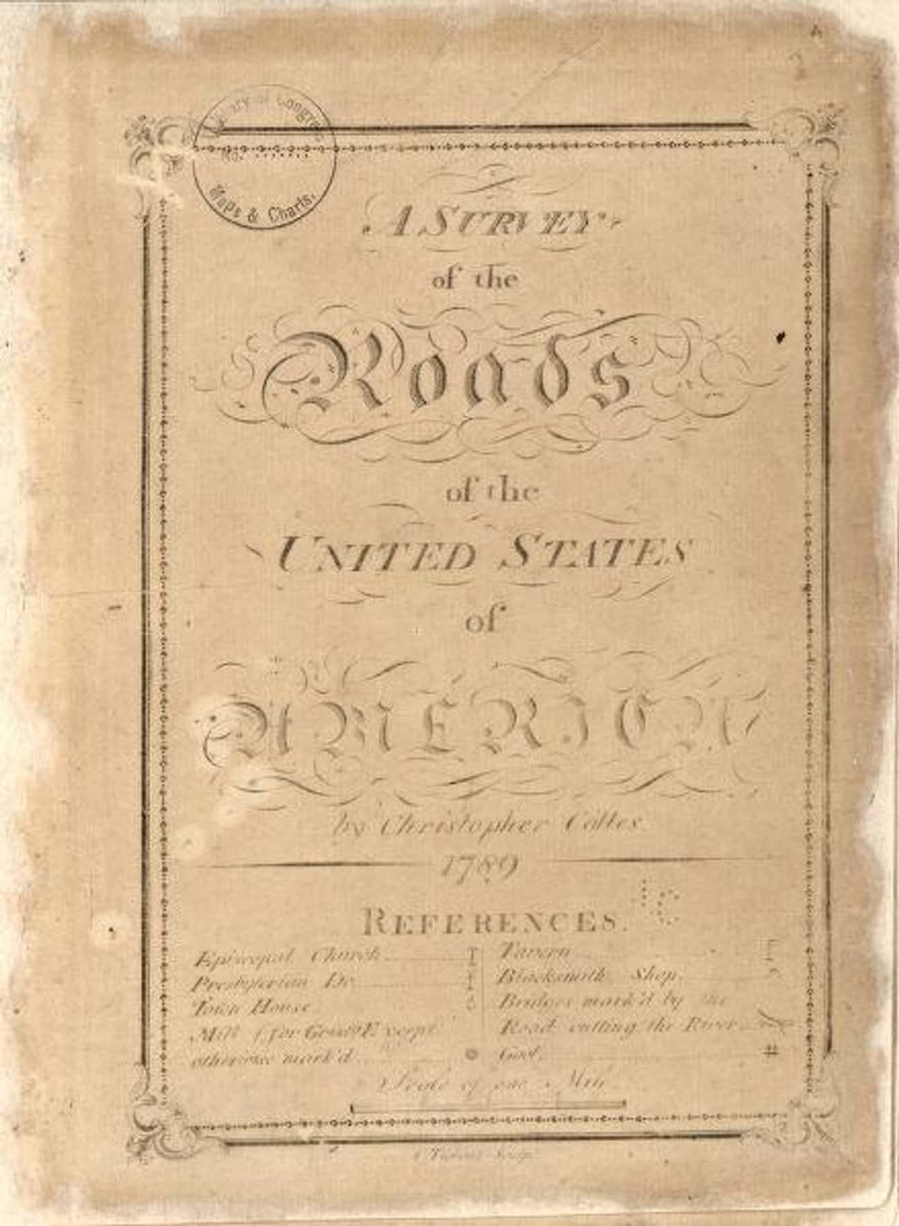 The First Road Map/Guide Book Of The U.S.