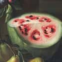 Modern Watermelons Are All Flesh, No Seeds on Random Pics Of Common Fruits As You Know Them Compared To Their Undomesticated Forms
