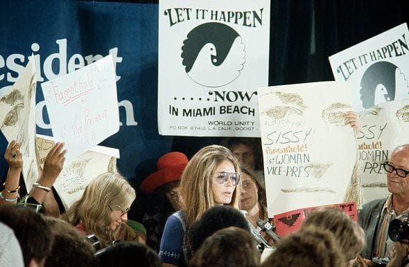 Gloria Steinem At The DNC, Miami, FL, 1972
