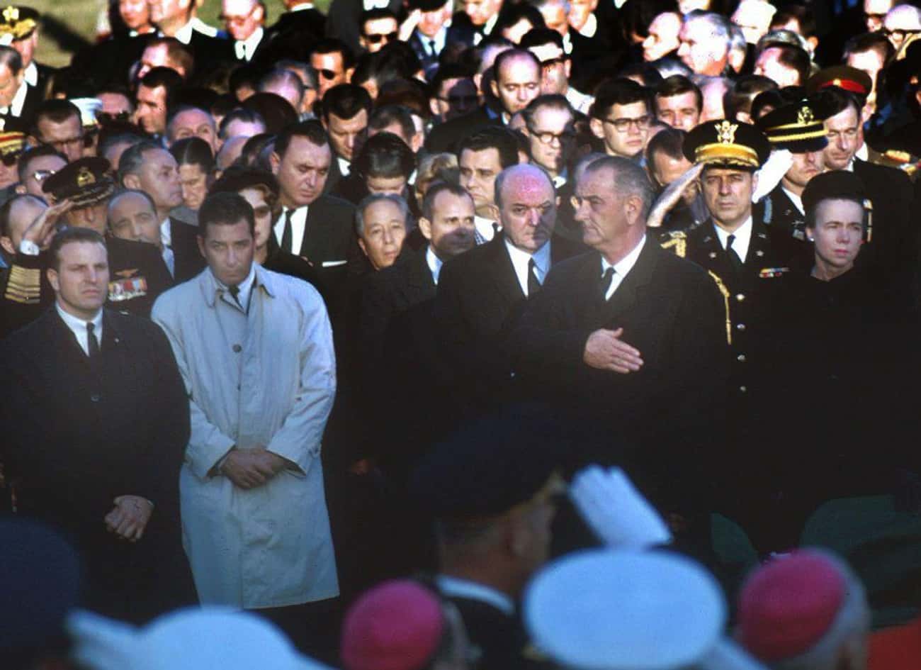 Lyndon B. Johnson At John F. Kennedy&#39;s Funeral - Arlington National Cemetery, 1963