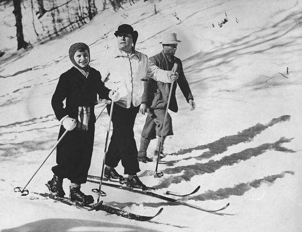 Skiing With His Son Romano In ... is listed (or ranked) 3 on the list 21 Rare Photos of Benito Mussolini That You've Definitely Never Seen Before